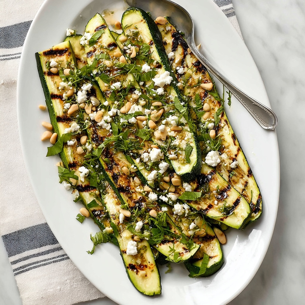 Grilled Zucchini with Fresh Herbs and Optional Toppings Recipe - Recipe Image