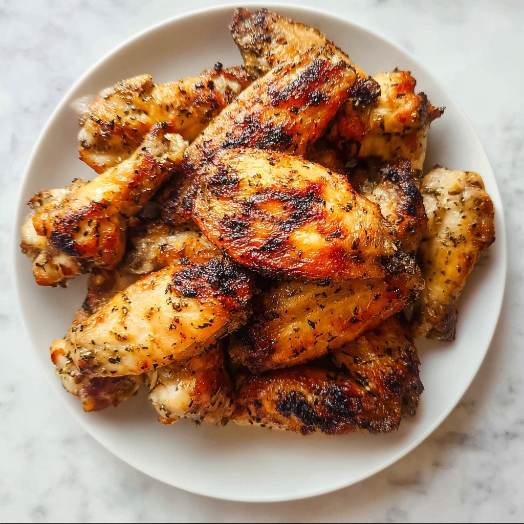 Grilled Chicken Wings with Herb-Spiced Marinade Recipe - Recipe Image