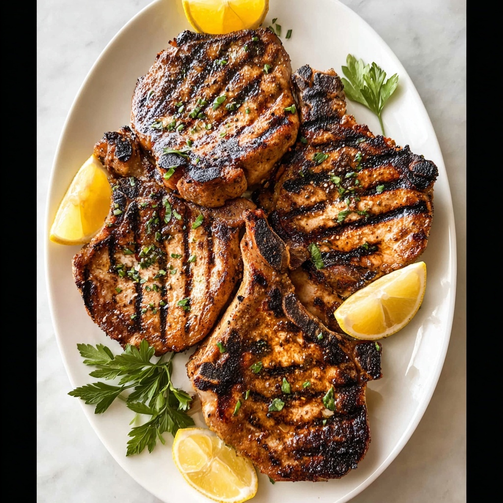 Juicy Grilled Pork Chops Recipe - Recipe Image