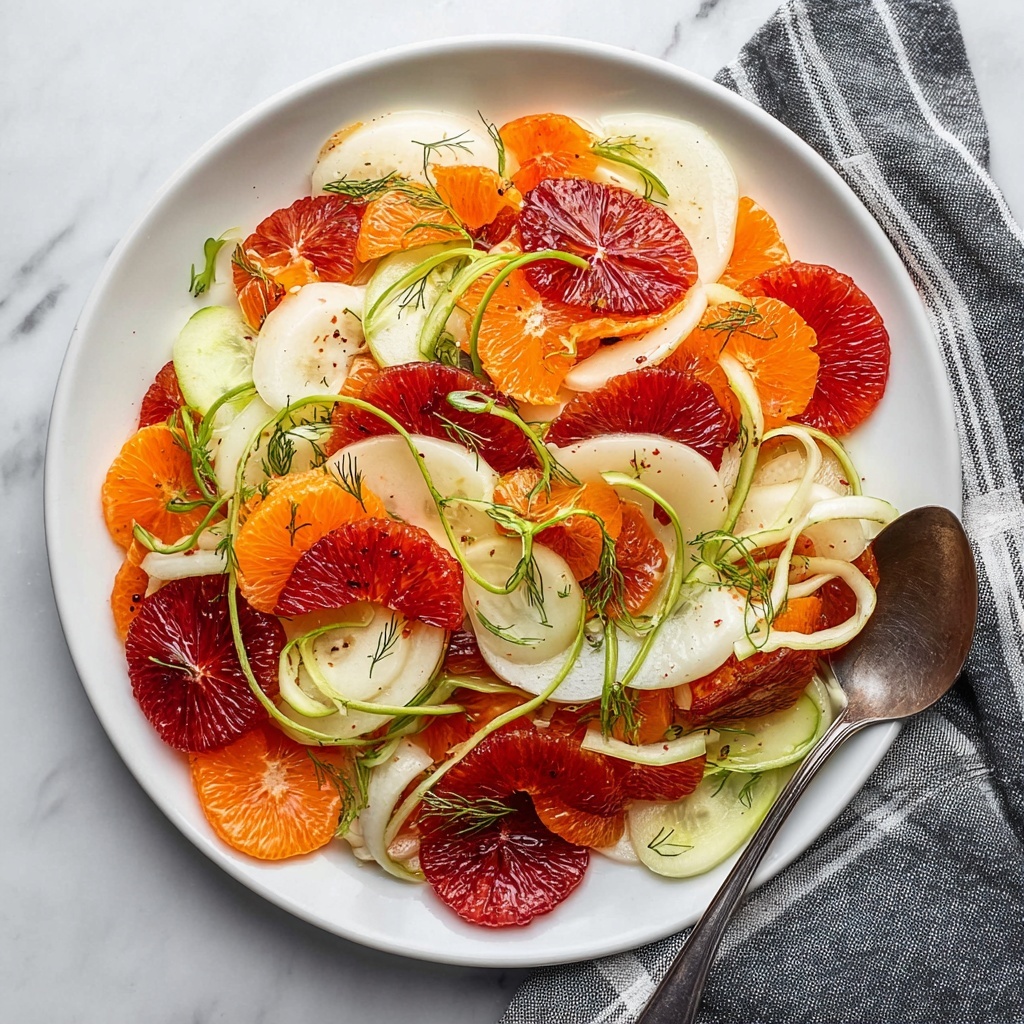 Citrus and Fennel Salad with Mozzarella and Balsamic Vinaigrette Recipe - Recipe Image