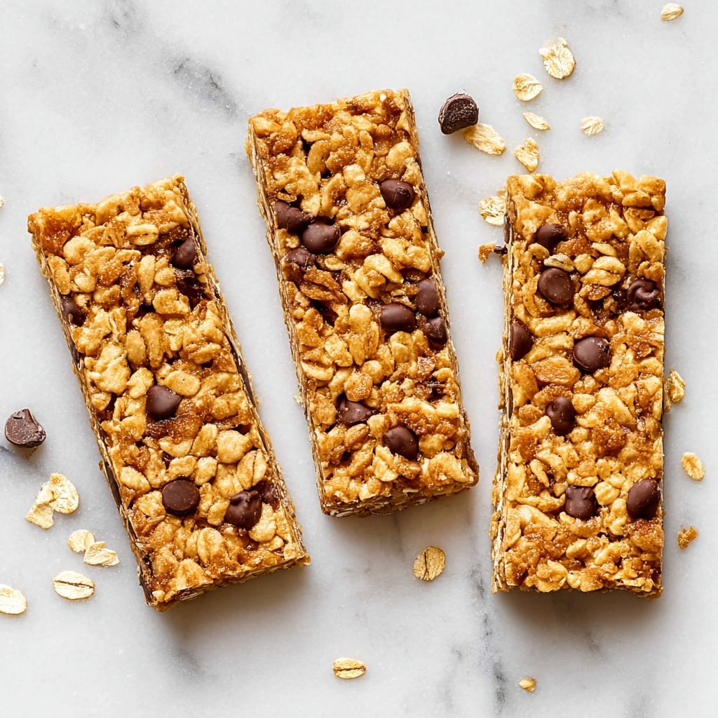 Homemade Healthy Oatmeal Nut and Chocolate Granola Bars Recipe - Recipe Image