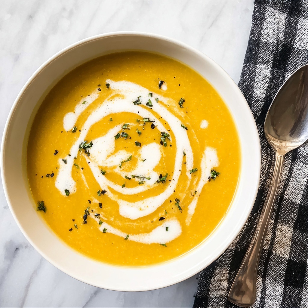 Roasted Winter Squash and Apple Soup with Sage Recipe - Recipe Image