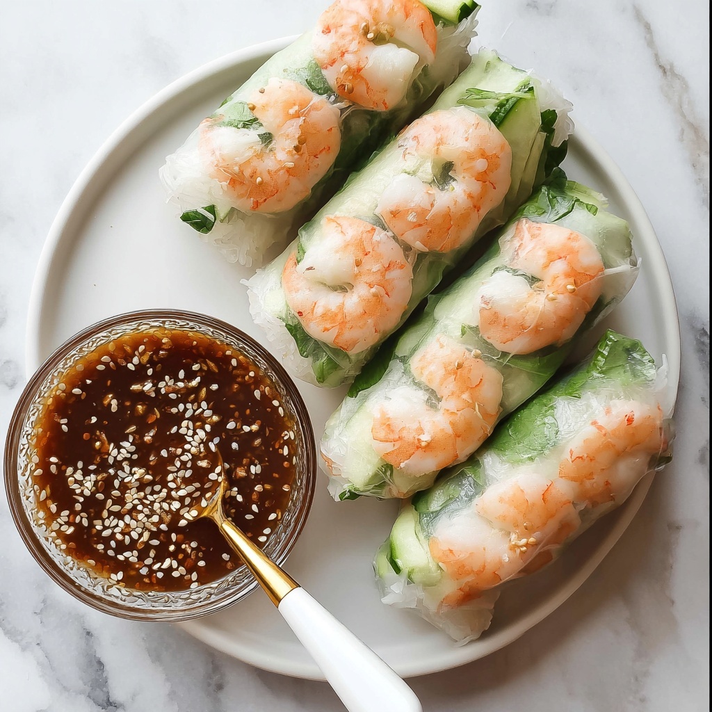 Shrimp Summer Rolls with Peanut Dipping Sauce Recipe - Recipe Image
