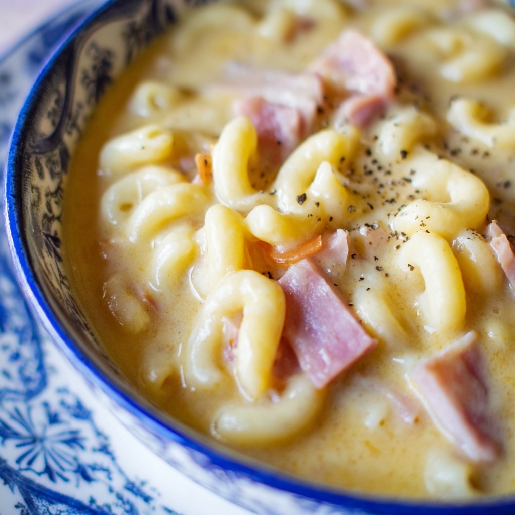 Ham Mac and Cheese Soup Recipe - Recipe Image