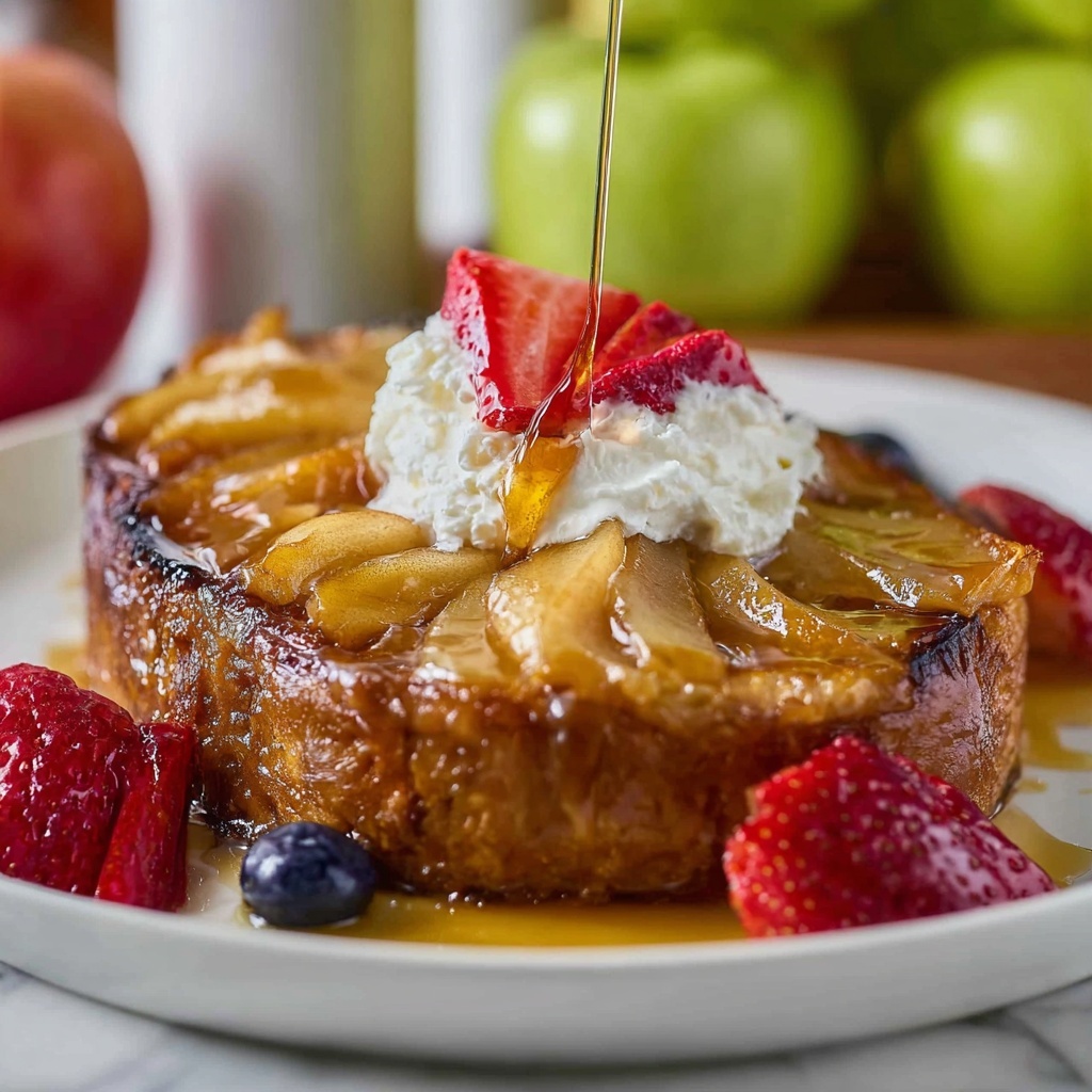 Caramel Apple Upside-Down French Toast Bake Recipe - Recipe Image