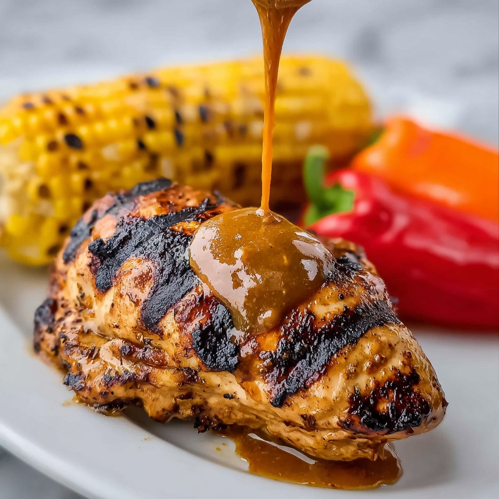 Slow Grilled Mustard Chicken Recipe - Recipe Image