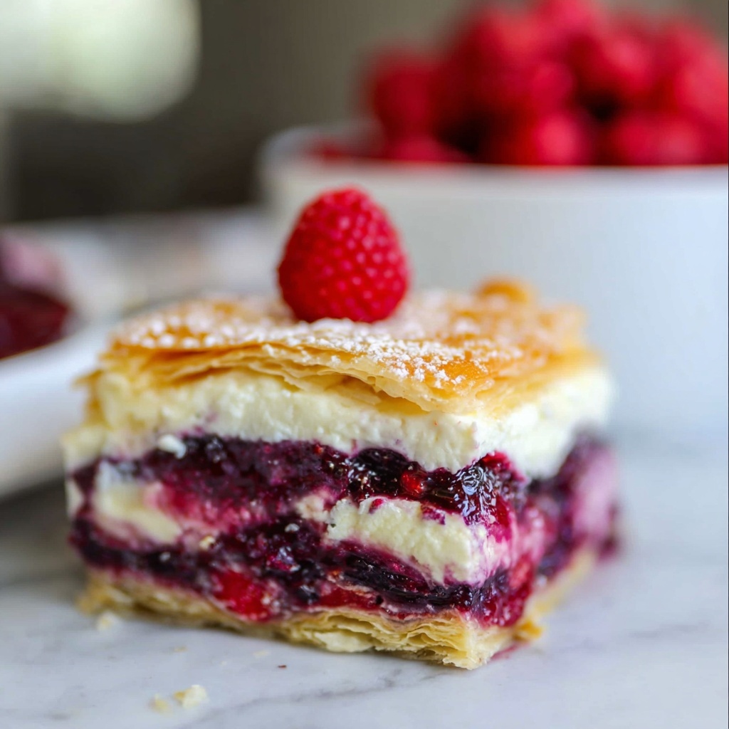 Berry Cheesecake Baklava Recipe - Recipe Image