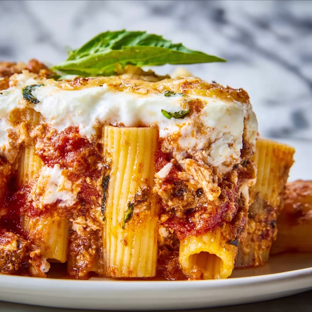 Extra Cheesy Penne and Mozzarella Casserole Recipe - Recipe Image