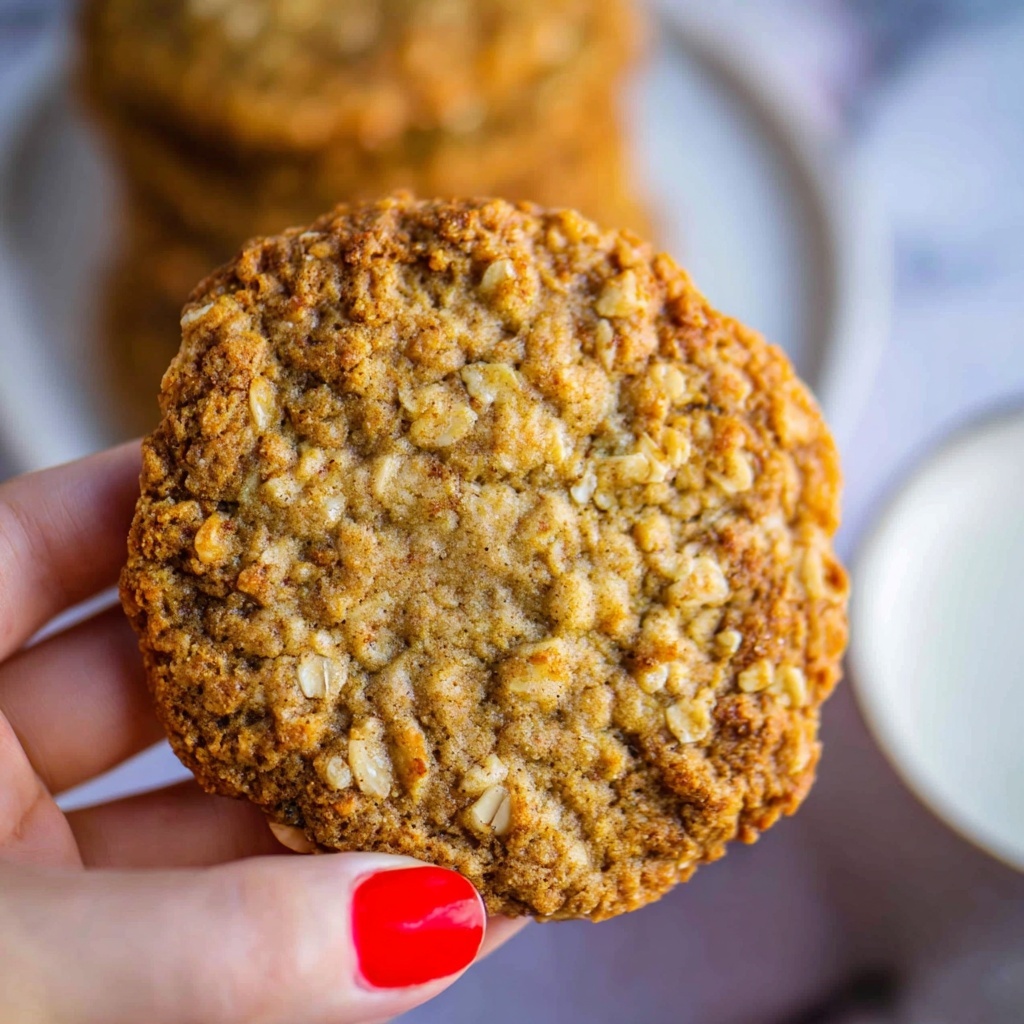 Chewy Oatmeal Peanut Butter Cookies Recipe - Recipe Image