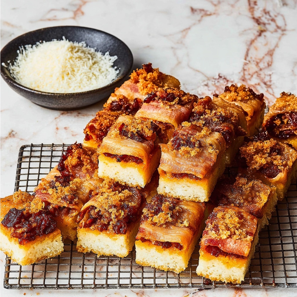 Bacon-Wrapped Crackers with Brown Sugar and Parmesan Recipe - Recipe Image