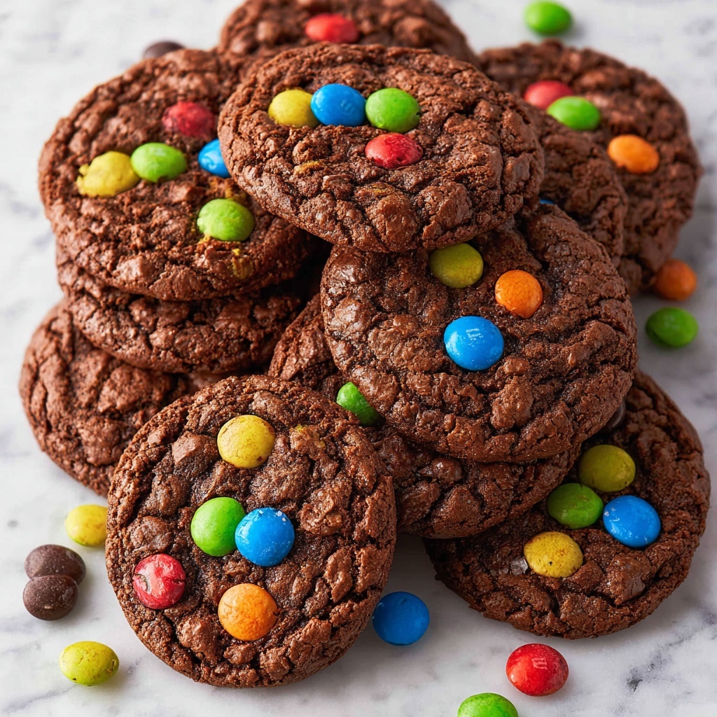 M&M Brownie Cookies Recipe - Recipe Image