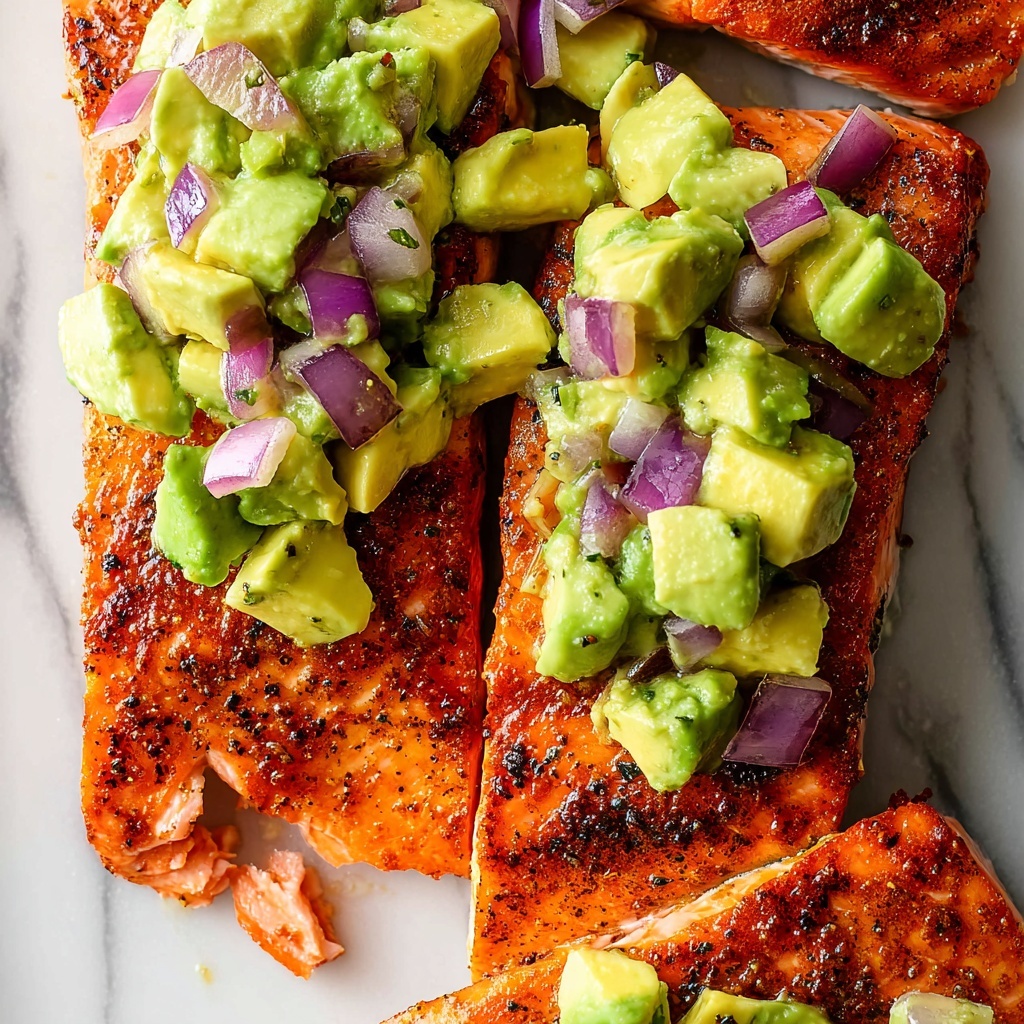 Grilled Salmon with Avocado Salsa Recipe - Recipe Image