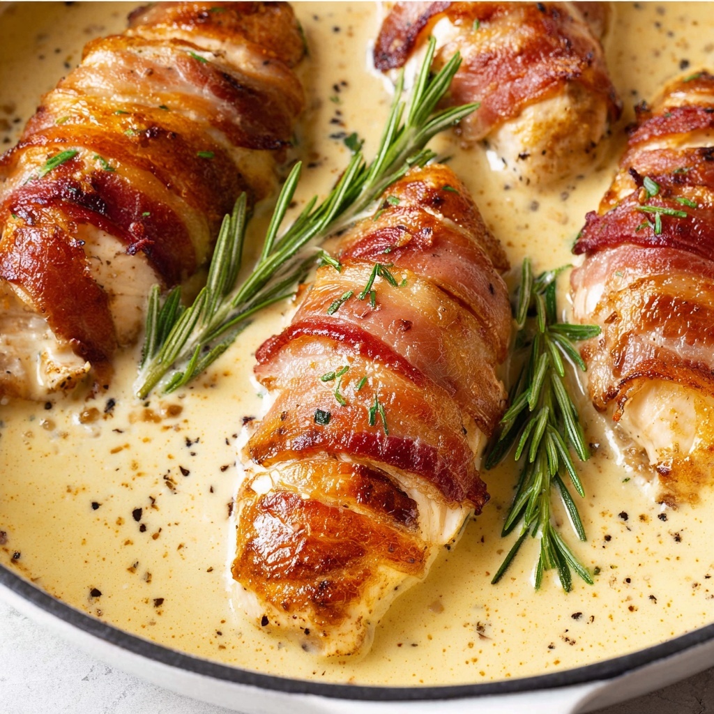 Prosciutto-Wrapped Chicken with Sherry Cream Sauce Recipe - Recipe Image
