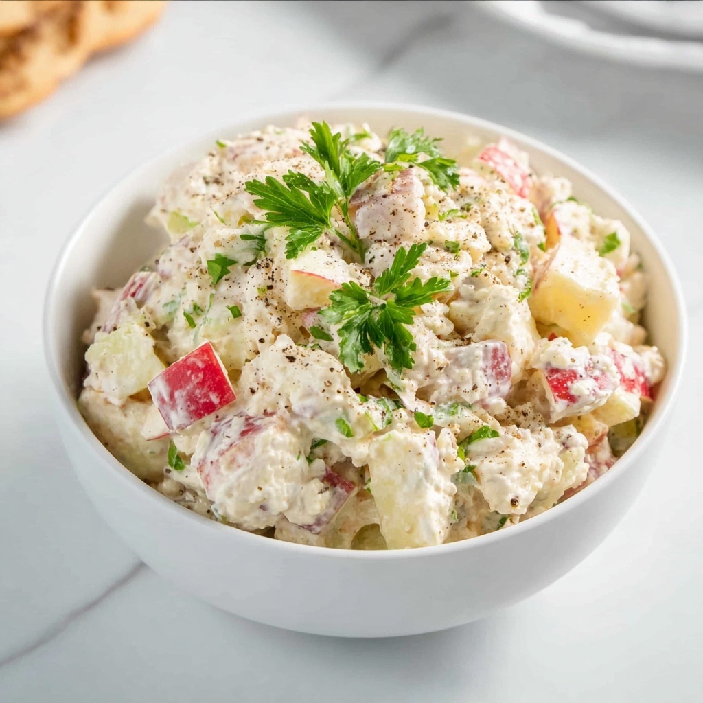 Creamy Tuna and Apple Salad with Walnuts Recipe - Recipe Image