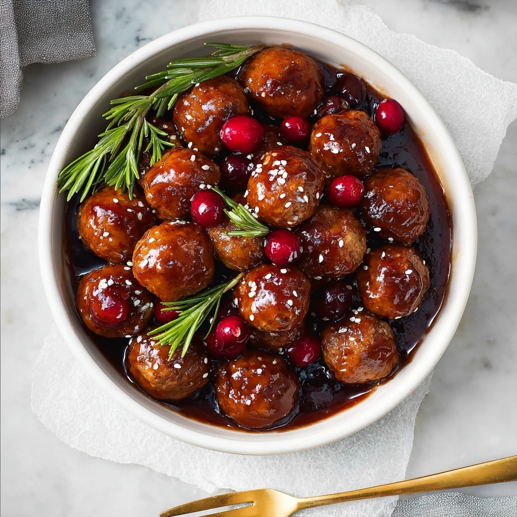 Cranberry Sweet Chili Meatballs Recipe - Recipe Image