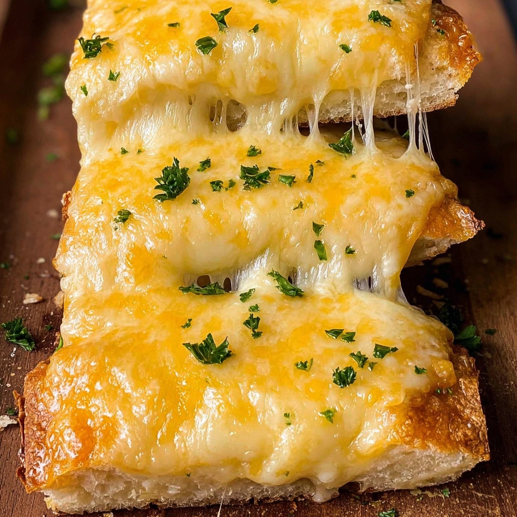 Quick Cheesy Garlic Bread Recipe - Recipe Image