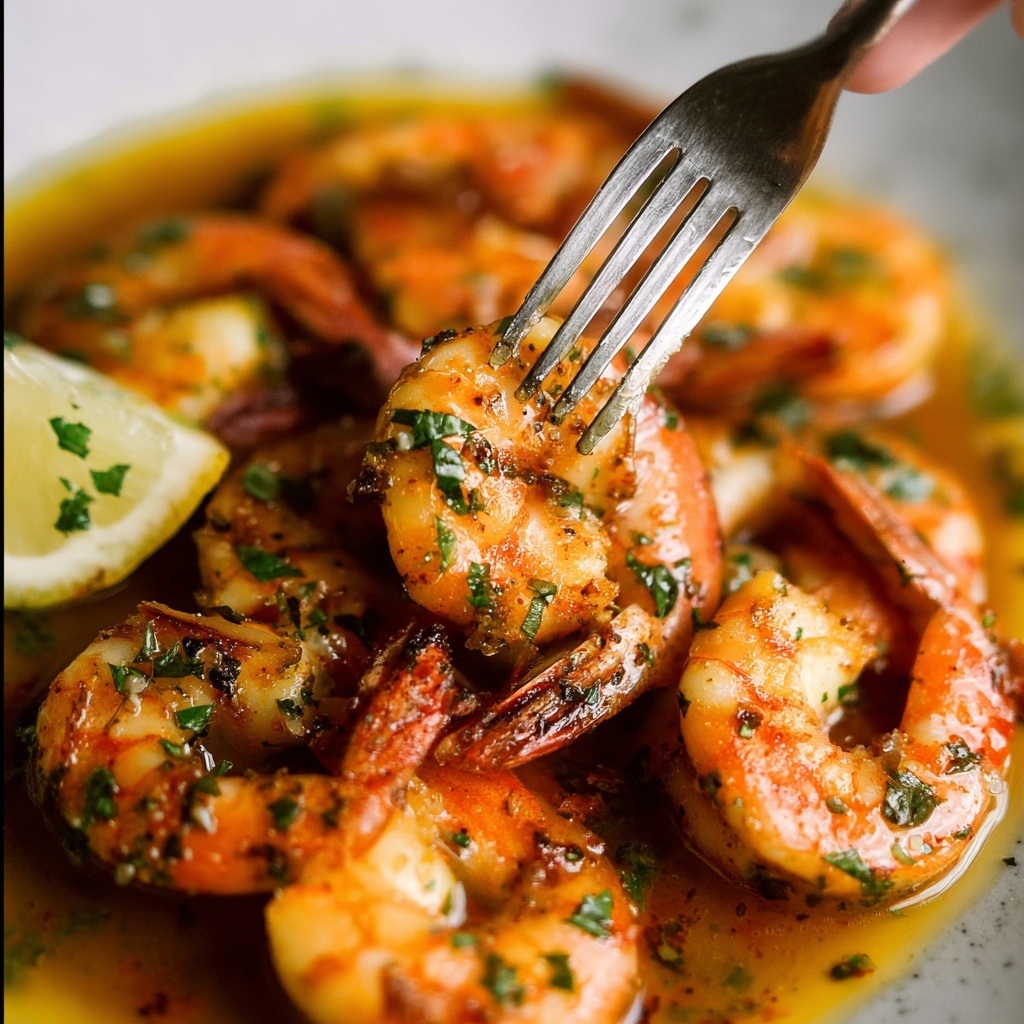 Garlic Prawns with White Wine and Lemon Recipe - Recipe Image