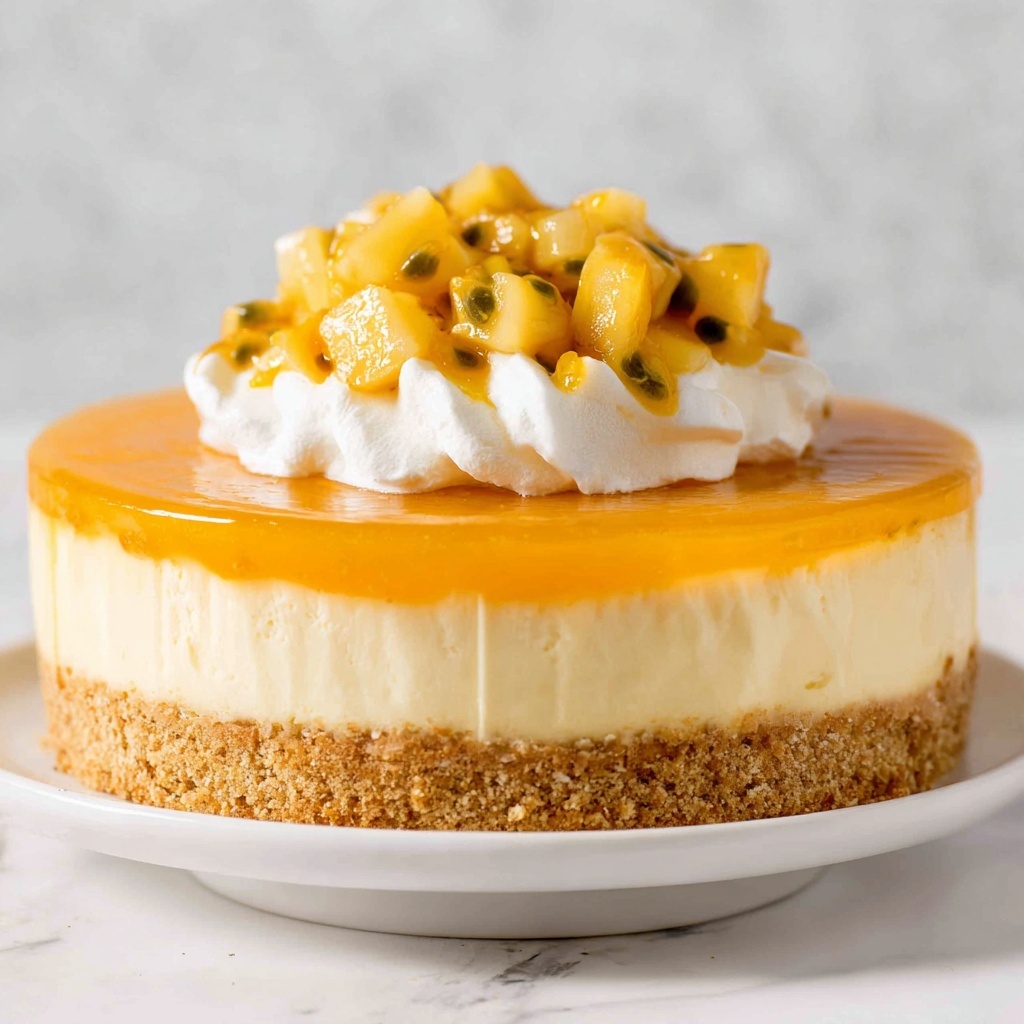 No Bake Mango Cheesecake Recipe - Recipe Image