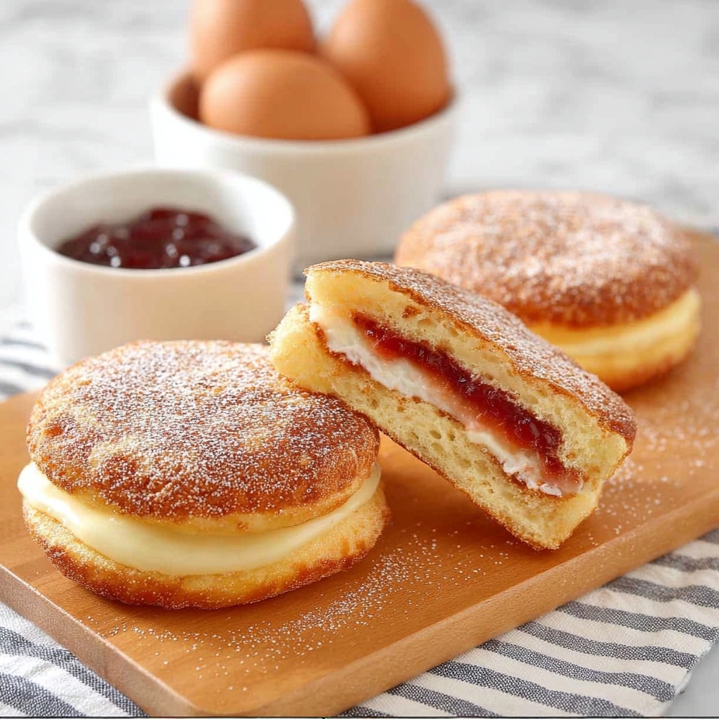 Jam Jelly Doughnut French Toast Recipe - Recipe Image