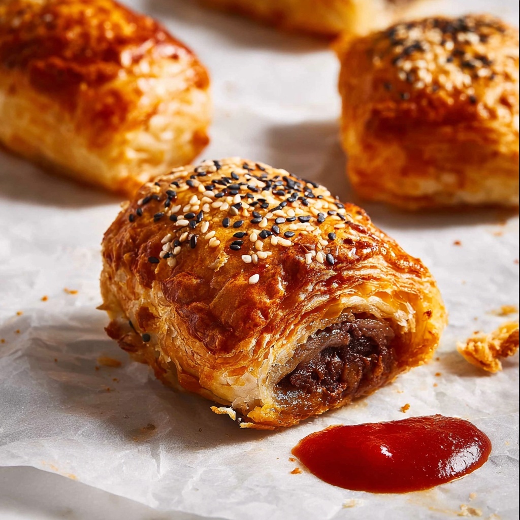 B85 Beef Sausage Rolls with Jalapeño and Cheese Recipe - Recipe Image