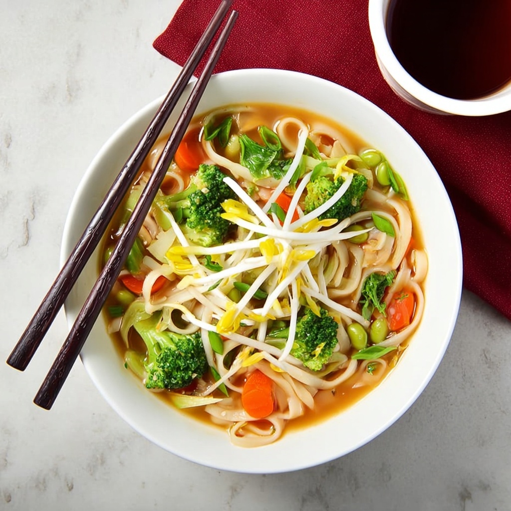 Vegetarian Dan Dan Noodle Soup Recipe - Recipe Image