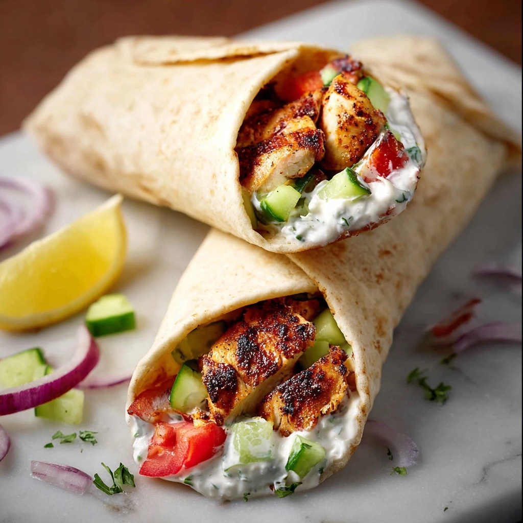 Greek Chicken Gyros with Tzaziki Recipe - Recipe Image