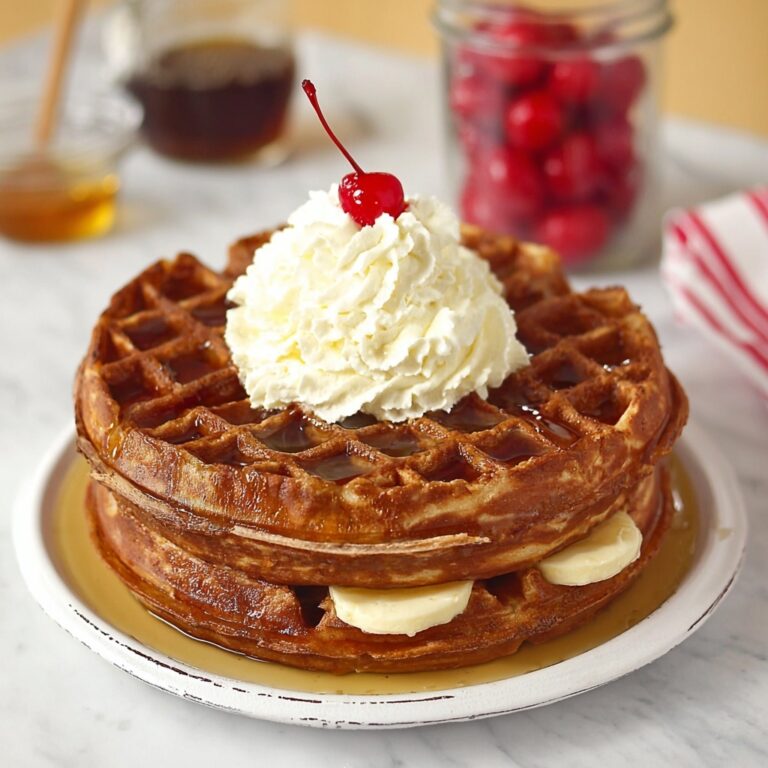Root Beer Float Waffles Recipe