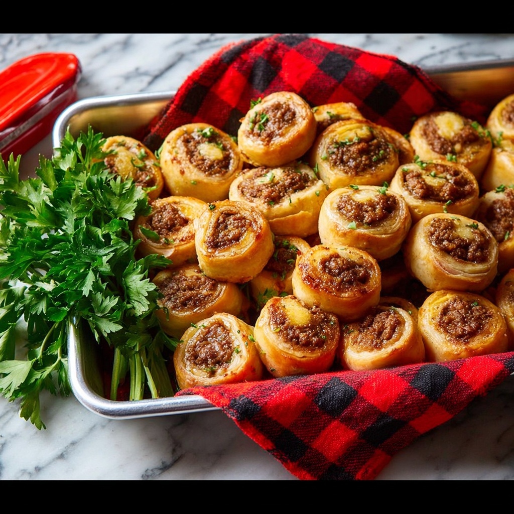 Savory Bacon and Sausage Puff Pastry Rolls Recipe - Recipe Image