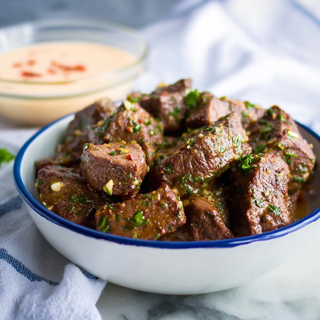 Mexican Slow Cooker Steak Bites with Queso and Green Chiles Recipe - Recipe Image