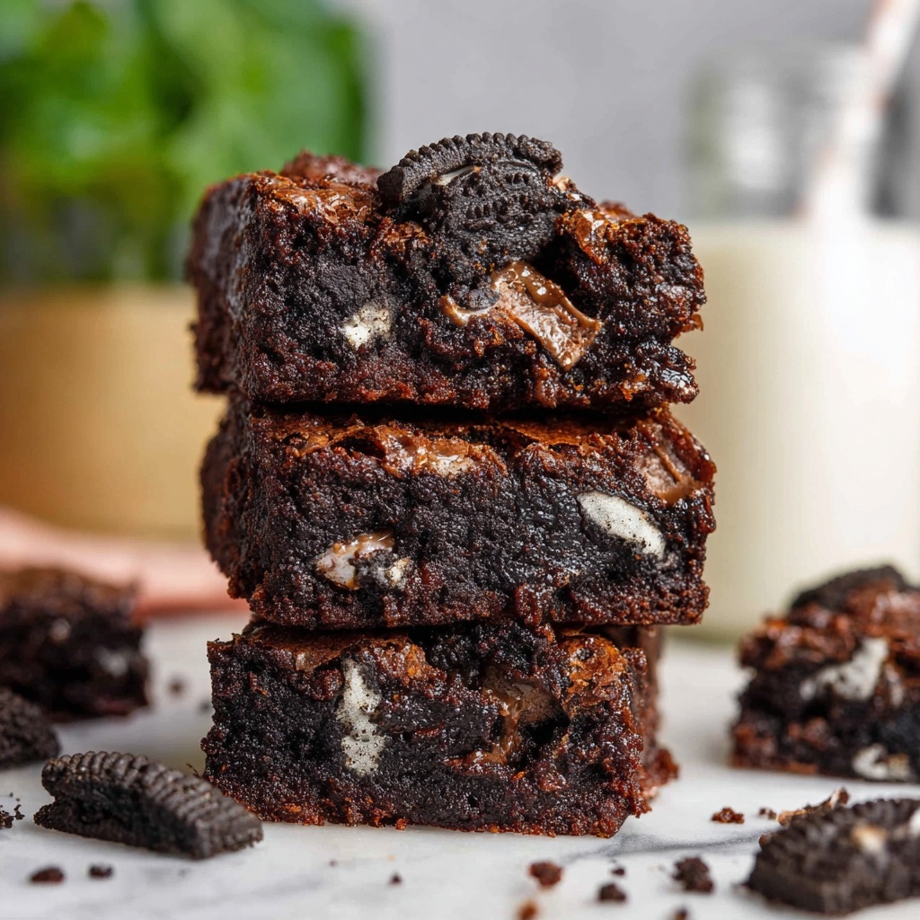 Oreo Brownies Recipe - Recipe Image