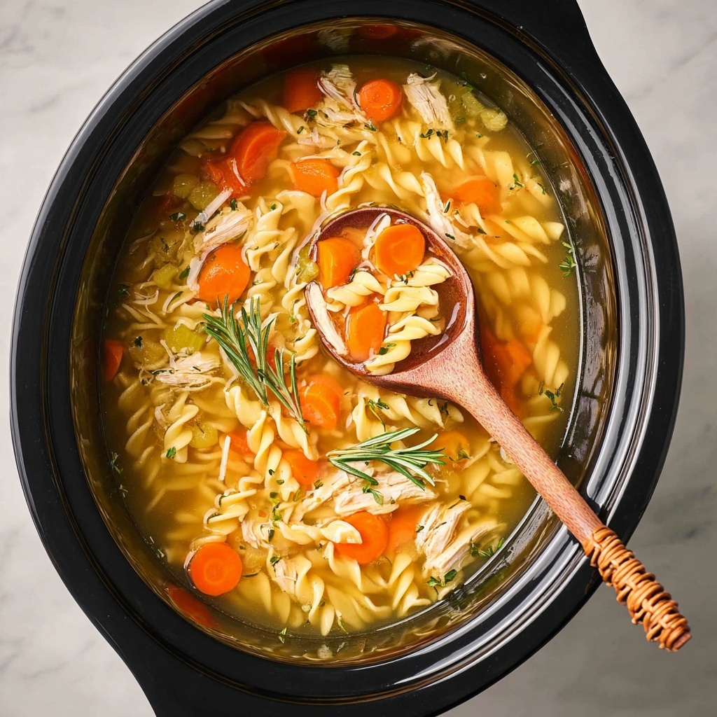 Crockpot Chicken Noodle Soup Recipe - Recipe Image
