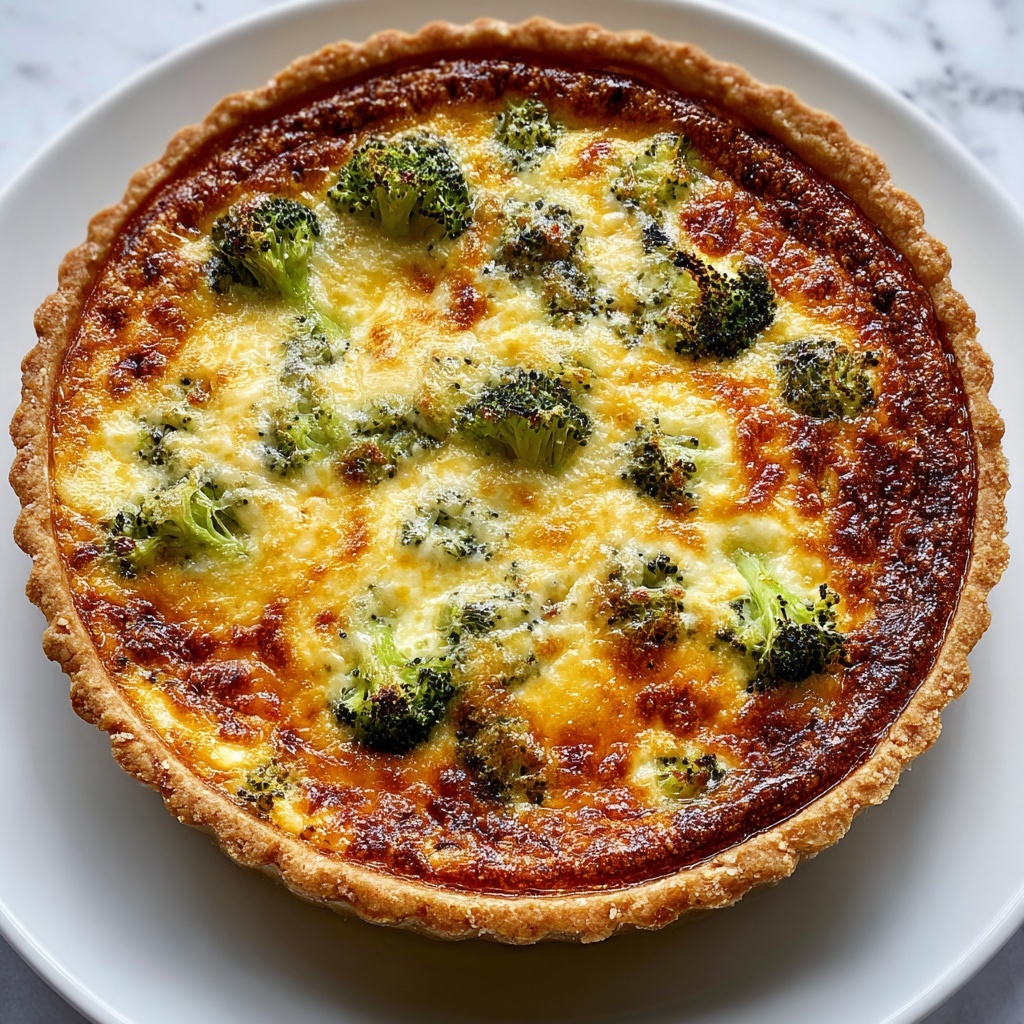 Broccoli and Cheese Quiche Recipe - Recipe Image