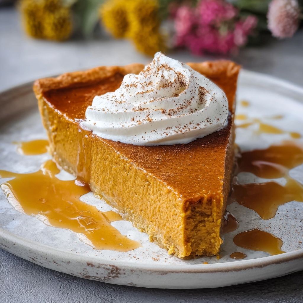 Healthy Crustless Pumpkin Pie Recipe - Recipe Image
