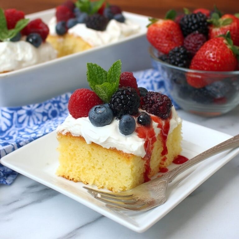 Triple Berry Sheet Cake Recipe