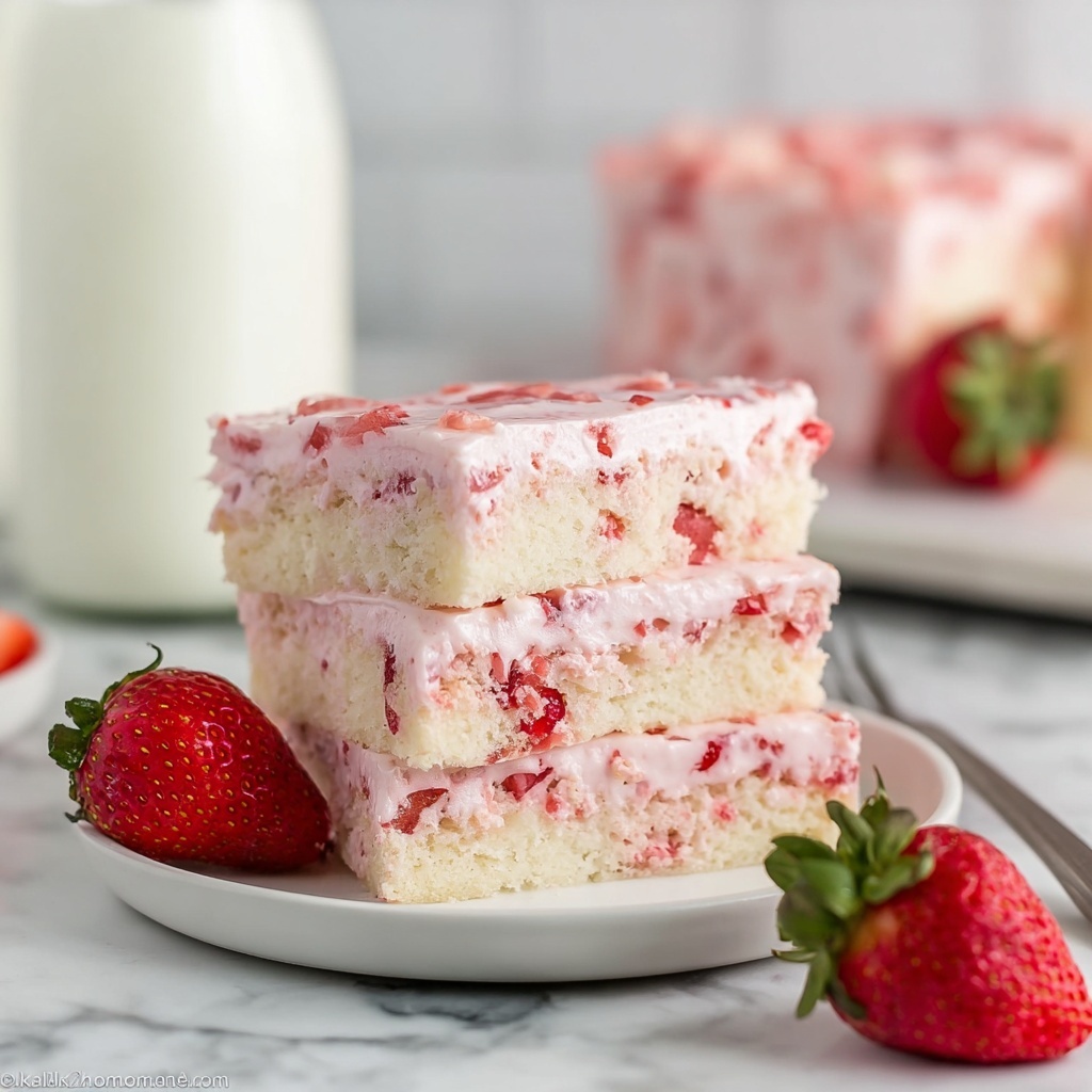 Strawberry Cream Cake Recipe - Recipe Image