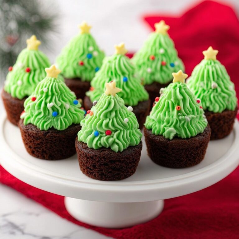 Christmas Tree Brownie Bites Recipe