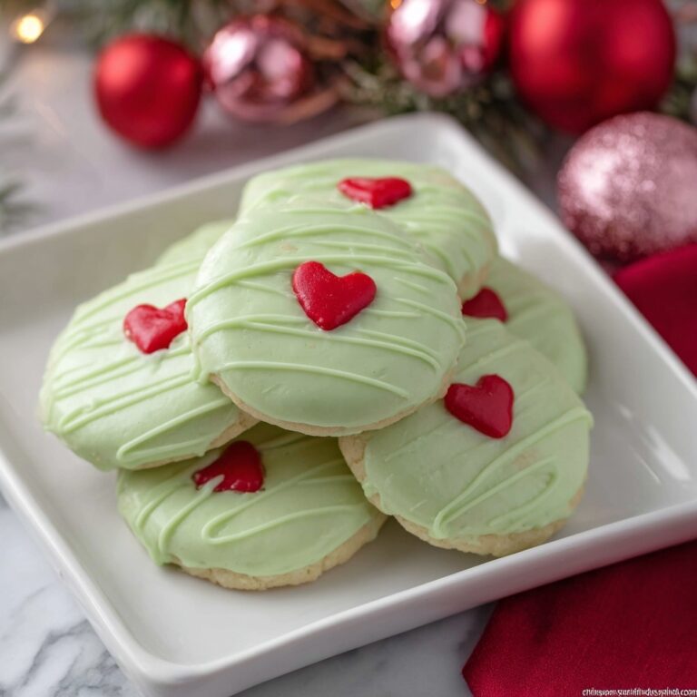 Grinch Christmas No Bake Cookies Recipe