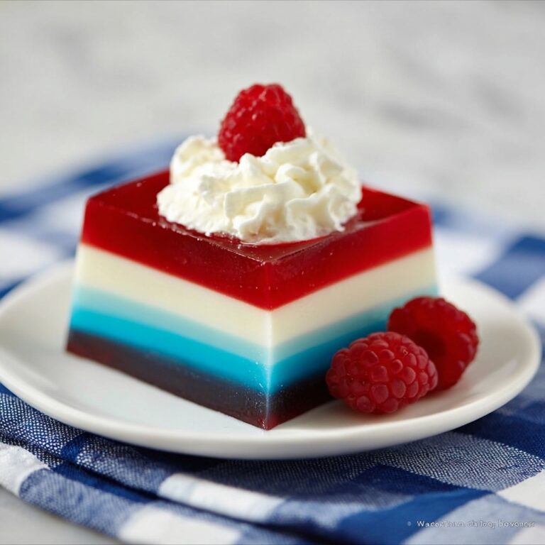 Red, White & Blue Jello Dream Recipe