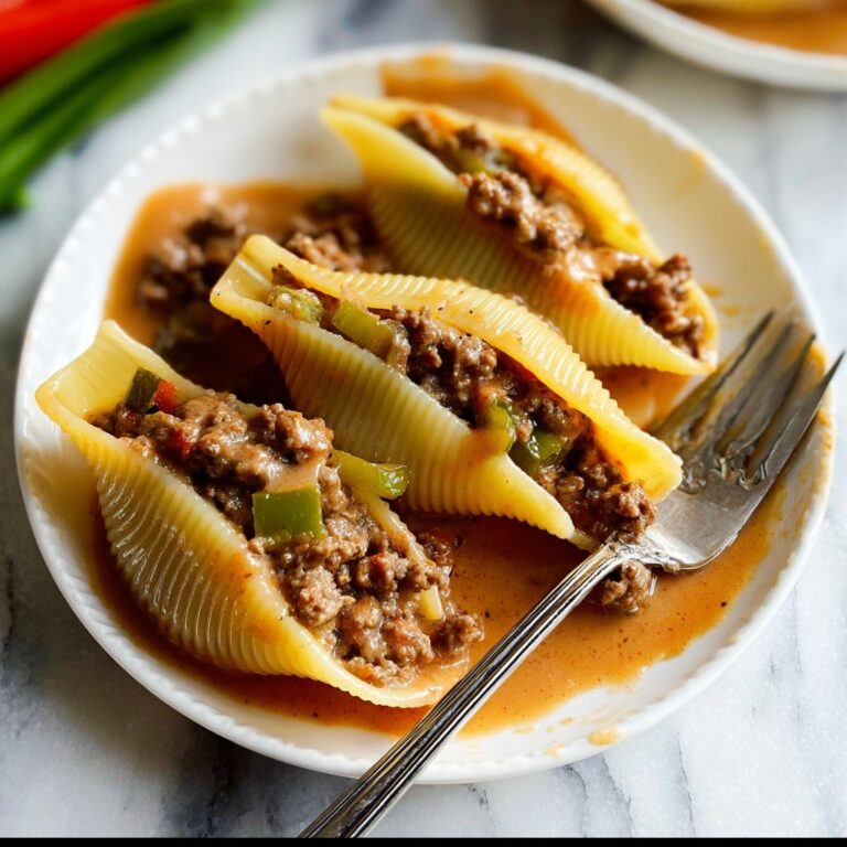 Philly Cheesesteak Stuffed Shells Recipe