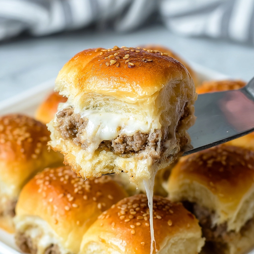 Philly Cheesesteak Sliders Recipe - Recipe Image