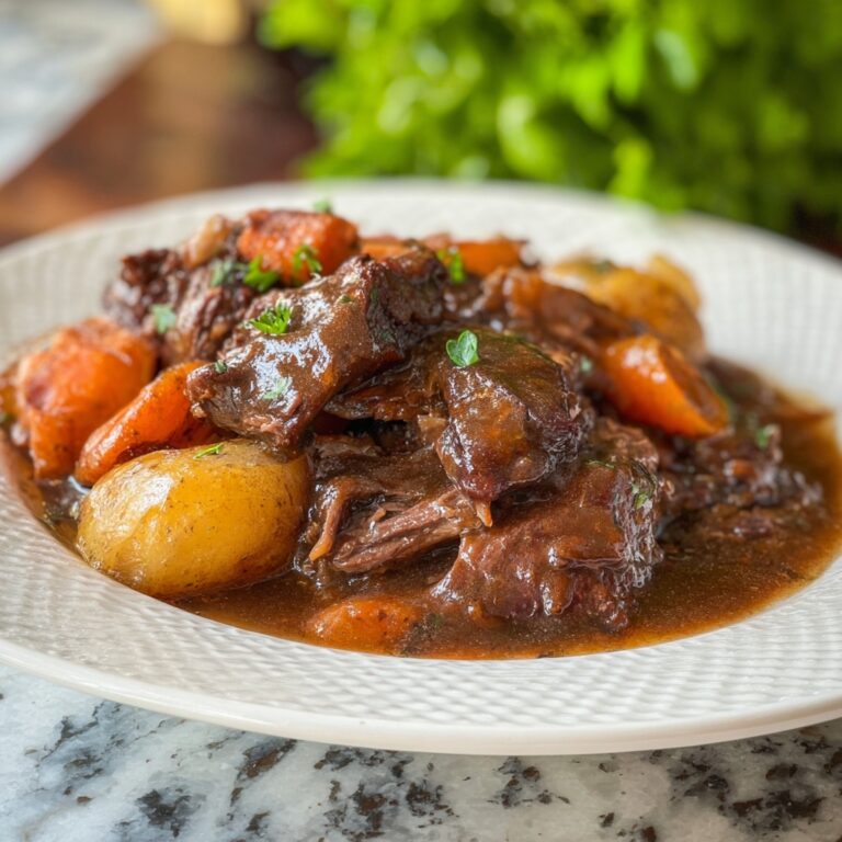 Slow Cooker Pot Roast with Carrots, Potatoes, and Thyme Recipe
