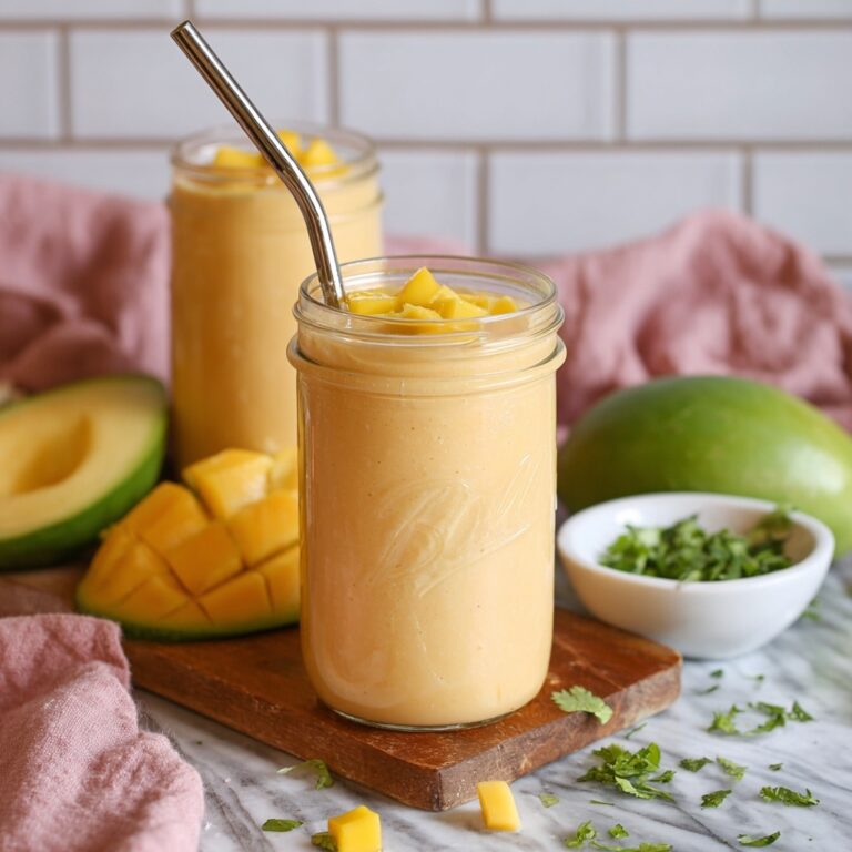 Creamy Mango Lassi with Cardamom Recipe