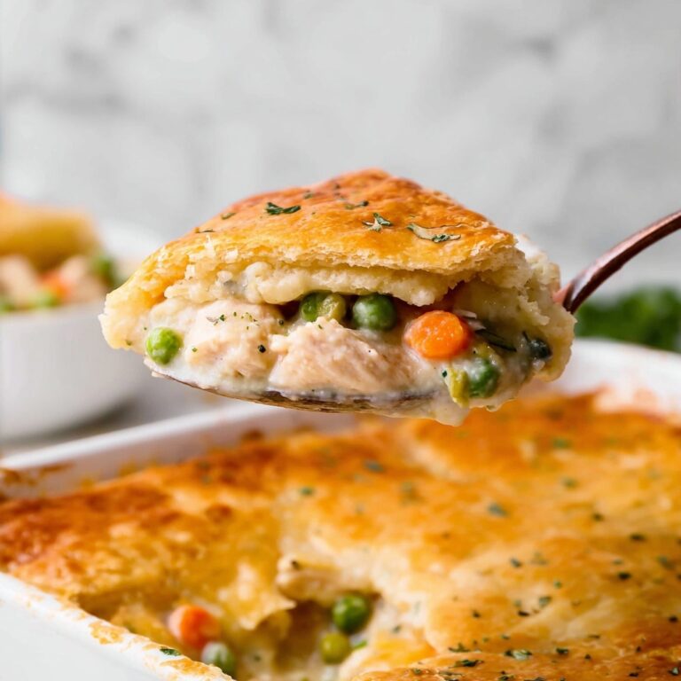 Chicken Cobbler with Cheddar Bay Biscuit Topping Recipe