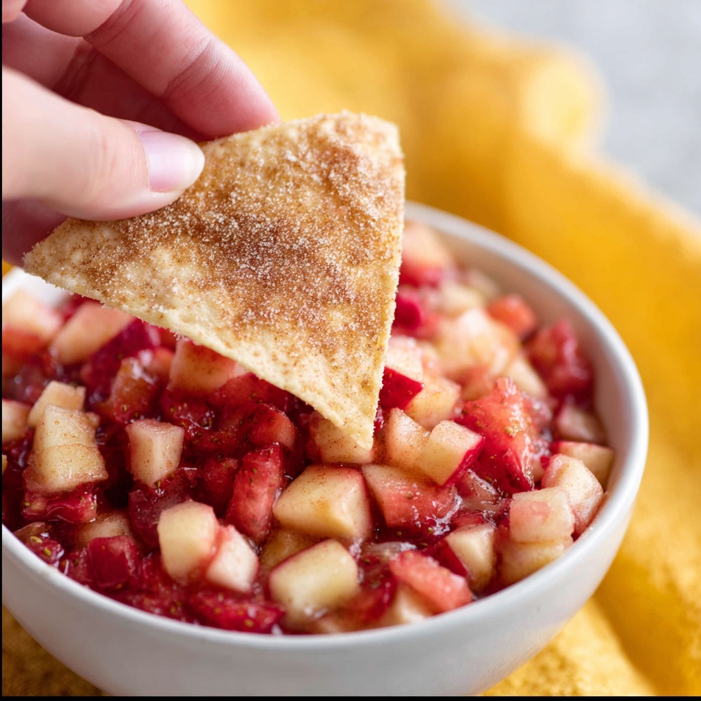Fruit Salsa with Cinnamon Tortilla Chips Recipe - Recipe Image