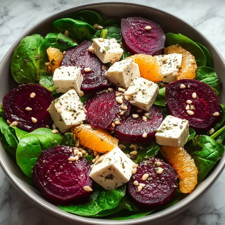 Energizing Beet Salad with Spinach and Mandarin Bliss Recipe