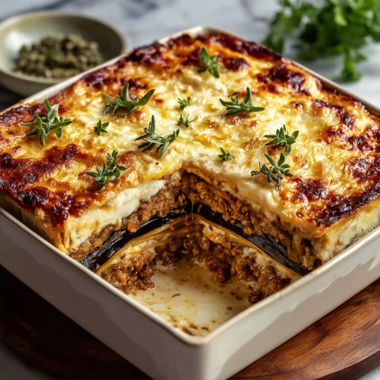 Classic Greek Eggplant Moussaka Recipe