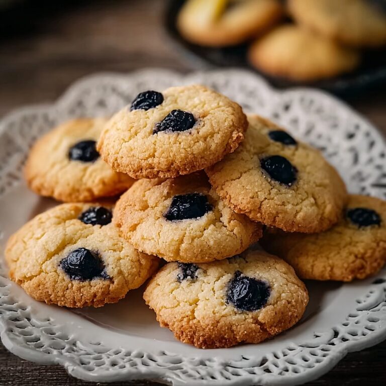 Melty Lemon Blueberry Cookies Recipe