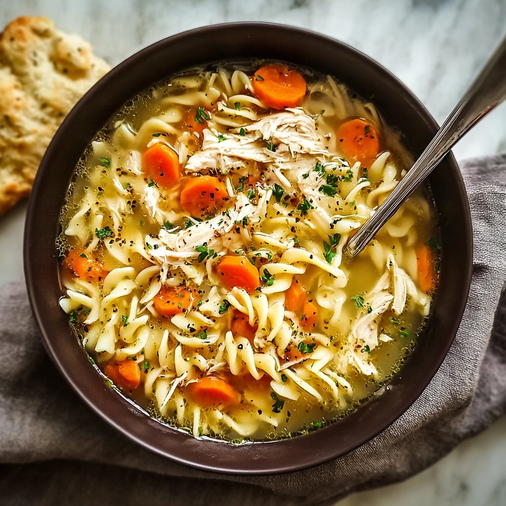 Hearty Homemade Classic Chicken Noodle Soup Recipe - Recipe Image