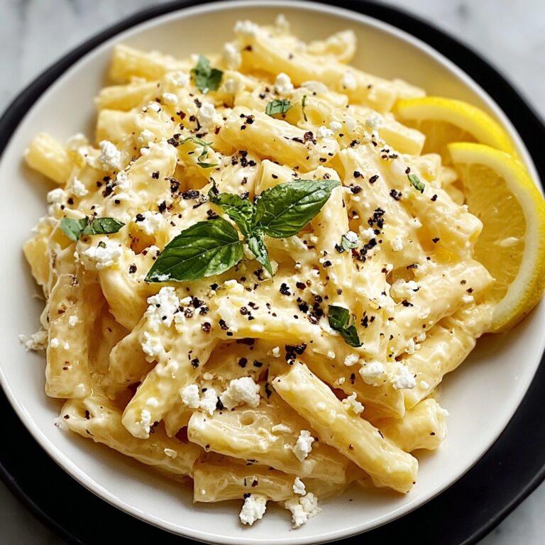 Creamy Lemon Feta Pasta That Will Brighten Your Day Recipe