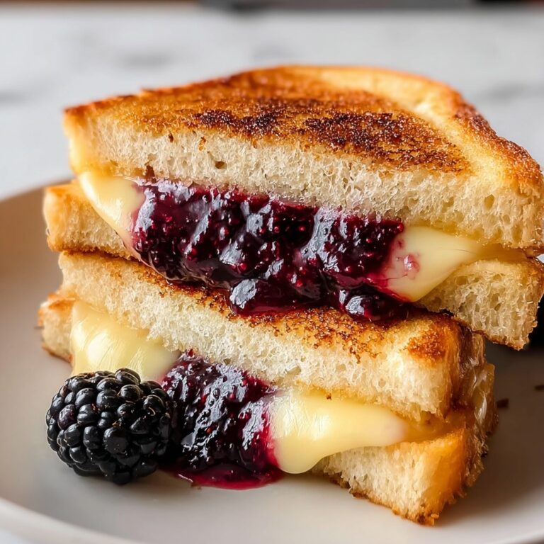 Heavenly Brie & Blackberry Jam Grilled Cheese in 5 Minutes Recipe